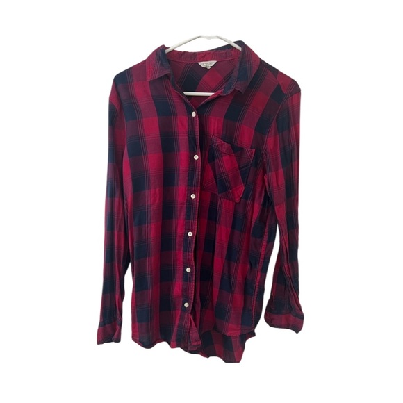Aeropostale Tops - Red And Black Button Down Flannel
